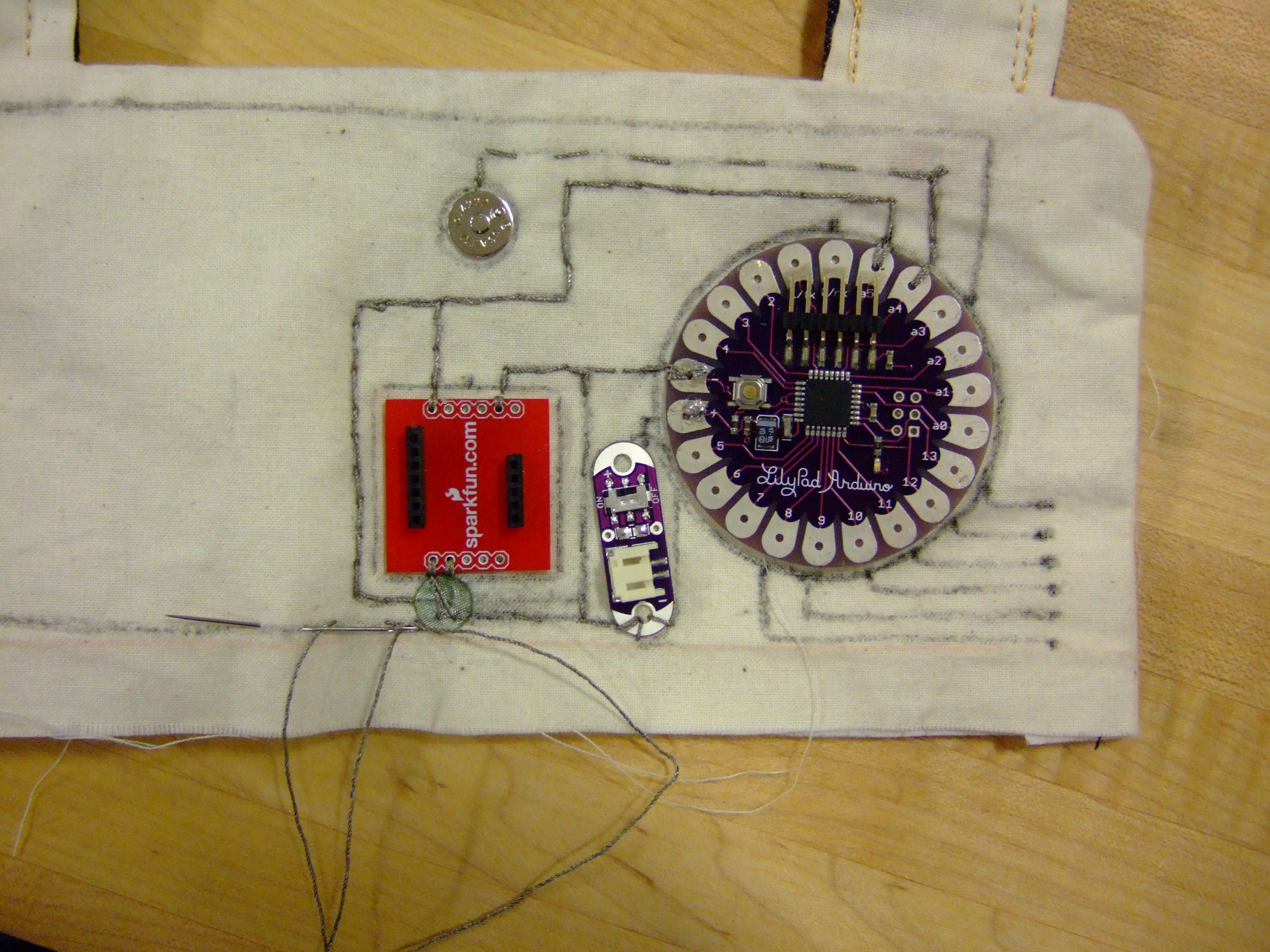 Sewing prototype circuit